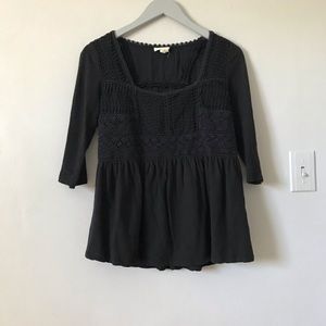 Anthropologie Meadow Rue Nosara Lace Tee